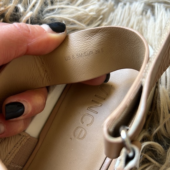 VINCE, Marett Leather Platform Sandal, Nude/Bone - Picture 9 of 9